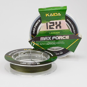 Поводковый материал Kaida, Max Force 12X, 20 м, 0.90 мм, Green  ➡️ лови с профессионалами магазина накрючке.бел. ✔️ Низкие цены. ⏬ Оперативная доставка в любой регион.✈️ Вы останетесь довольны! ✌️ Заказать:☎️ +375 29 662 27 73