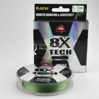 Плетеный шнур Kaida 8X Tech 0.12мм 125м.⏩ Профессиональные консультации. ✈️ Оперативная доставка в любой регион. ☎️ +375 29 662 27 73

