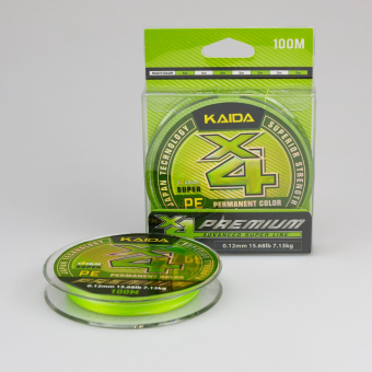 Шнур 4-х жильный KAIDA Premium X4 PE (Permanent Color), Салатовый+белый (5м+5м), X412-12 ⏩ Профессиональные консультации. ✈️ Оперативная доставка в любой регион. ✔️ Низкие цены. ➡️ Вы останетесь довольны! ✌️ Заказать:☎️ +375 29 662 27 73