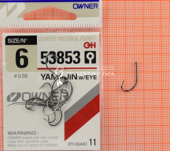 Крючки Owner 53853 (Yamajin with eye), #6, Для фидера ⏩ Профессиональные консультации. ✈️ Оперативная доставка в любой регион. ✔️ Низкие цены. ➡️ Вы останетесь довольны! ✌️ Заказать:☎️ +375 29 662 27 73
