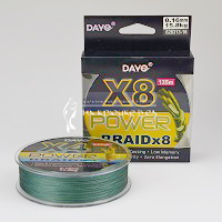 Шнур 8-ми жильный DAYO Power Braid X8, Зелёный, 628313-16 ⏩ Профессиональные консультации. ✈️ Оперативная доставка в любой регион. ✔️ Низкие цены. ➡️ Вы останетесь довольны! ✌️ Заказать:☎️ +375 29 662 27 73
