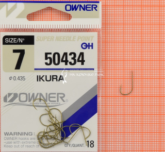 Крючки Owner 50434 (Ikura), #7, Для гороха ⏩ Профессиональные консультации. ✈️ Оперативная доставка в любой регион. ✔️ Низкие цены. ➡️ Вы останетесь довольны! ✌️ Заказать:☎️ +375 29 662 27 73
