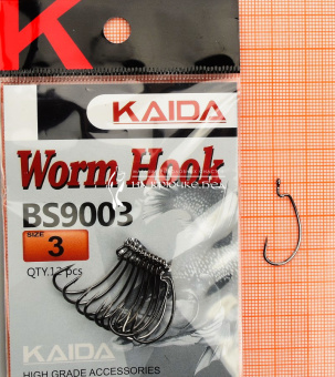 Крючки Kaida Worm hook (BS9003). ⏩ Профессиональные консультации. ✈️ Оперативная доставка в любой регион. ☎️ +375 29 662 27 73
