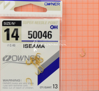 Крючки Owner 50046 (Iseama), #14, На карася, карпа ⏩ Профессиональные консультации. ✈️ Оперативная доставка в любой регион. ✔️ Низкие цены. ➡️ Вы останетесь довольны! ✌️ Заказать:☎️ +375 29 662 27 73
