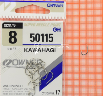 Крючки Owner 50115 (Kawahagi), #8, На плотву, леща ⏩ Профессиональные консультации. ✈️ Оперативная доставка в любой регион. ✔️ Низкие цены. ➡️ Вы останетесь довольны! ✌️ Заказать:☎️ +375 29 662 27 73
