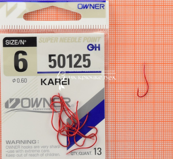 Крючки Owner 50125 (Karei), #6, Для пучка опарыша ⏩ Профессиональные консультации. ✈️ Оперативная доставка в любой регион. ✔️ Низкие цены. ➡️ Вы останетесь довольны! ✌️ Заказать:☎️ +375 29 662 27 73
