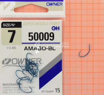 Крючки Owner 50009 (Amago-BL), #7, Для фидера ⏩ Профессиональные консультации. ✈️ Оперативная доставка в любой регион. ✔️ Низкие цены. ➡️ Вы останетесь довольны! ✌️ Заказать:☎️ +375 29 662 27 73
