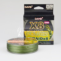 Шнур 8-ми жильный DAYO Power Braid X8, Зелёный, 628313-35 ⏩ Профессиональные консультации. ✈️ Оперативная доставка в любой регион. ✔️ Низкие цены. ➡️ Вы останетесь довольны! ✌️ Заказать:☎️ +375 29 662 27 73