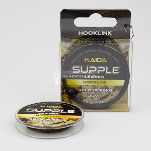 Поводковый материал Kaida, Supple Leader, 20 м, Camo Brown  ➡️ лови с профессионалами магазина накрючке.бел. ✔️ Низкие цены. ⏬ Оперативная доставка в любой регион.✈️ Вы останетесь довольны! ✌️ Заказать:☎️ +375 29 662 27 73