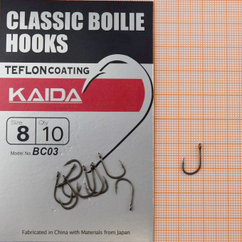 Крючки Kaida BC03 (Classic Boilie Hooks), #8, На карася, карпа ⏩ Профессиональные консультации. ✈️ Оперативная доставка в любой регион. ✔️ Низкие цены. ➡️ Вы останетесь довольны! ✌️ Заказать:☎️ +375 29 662 27 73
