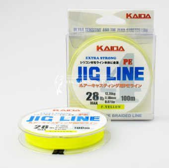Шнур 4-х жильный KAIDA Jig Line PE 4X (100m), Желтый, PMZ04018 ⏩ Профессиональные консультации. ✈️ Оперативная доставка в любой регион. ✔️ Низкие цены. ➡️ Вы останетесь довольны! ✌️ Заказать:☎️ +375 29 662 27 73