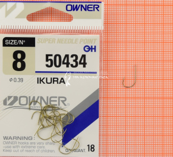 Крючки Owner 50434 (Ikura), #8, Для гороха ⏩ Профессиональные консультации. ✈️ Оперативная доставка в любой регион. ✔️ Низкие цены. ➡️ Вы останетесь довольны! ✌️ Заказать:☎️ +375 29 662 27 73
