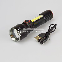 Фонарь ручной с аккумулятором и боковым фонарем (зарядка USB Type-C), 151, 13 см ⏩ Профессиональные консультации. ✈️ Оперативная доставка в любой регион. ✔️ Низкие цены. ➡️ Вы останетесь довольны! ✌️ Заказать:☎️ +375 29 662 27 73