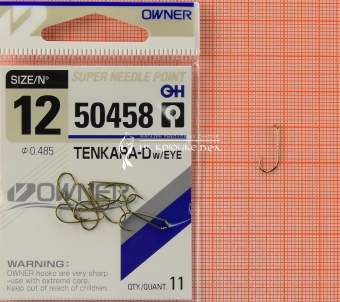 Крючки Owner 50458 (Tenkara-D with eye), #12, На плотву, леща ⏩ Профессиональные консультации. ✈️ Оперативная доставка в любой регион. ✔️ Низкие цены. ➡️ Вы останетесь довольны! ✌️ Заказать:☎️ +375 29 662 27 73
