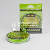 Шнур 4-х жильный KAIDA Premium X4 PE (Permanent Color), Салатовый+белый (5м+5м), X412-18 ⏩ Профессиональные консультации. ✈️ Оперативная доставка в любой регион. ✔️ Низкие цены. ➡️ Вы останетесь довольны! ✌️ Заказать:☎️ +375 29 662 27 73