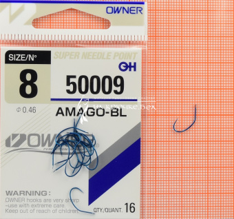 Крючки Owner 50009 (Amago-BL), #8, Для фидера ⏩ Профессиональные консультации. ✈️ Оперативная доставка в любой регион. ✔️ Низкие цены. ➡️ Вы останетесь довольны! ✌️ Заказать:☎️ +375 29 662 27 73
