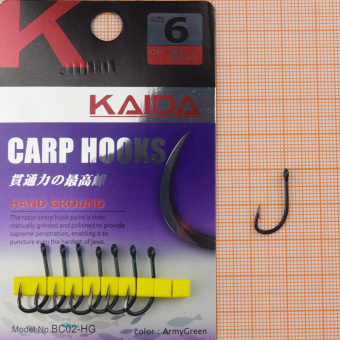 Крючки Kaida BC02 (Carp), #6, На карася, карпа ⏩ Профессиональные консультации. ✈️ Оперативная доставка в любой регион. ✔️ Низкие цены. ➡️ Вы останетесь довольны! ✌️ Заказать:☎️ +375 29 662 27 73
