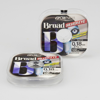 Леска Всесезонная OWNER Broad Silver Eye, Светло серый, 56112-0.18 ⏩ Профессиональные консультации. ✈️ Оперативная доставка в любой регион. ✔️ Низкие цены. ➡️ Вы останетесь довольны! ✌️ Заказать:☎️ +375 29 662 27 73