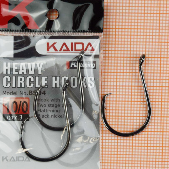 Крючки С загнутым жалом Kaida Heavy Circle Hooks (BS04), #10/0 ⏩ Профессиональные консультации. ✈️ Оперативная доставка в любой регион. ✔️ Низкие цены. ➡️ Вы останетесь довольны! ✌️ Заказать:☎️ +375 29 662 27 73
