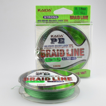 Плетеный шнур Kaida Braid Line PE Strong 0.18мм 100м.⏩ Профессиональные консультации. ✈️ Оперативная доставка в любой регион. ☎️ +375 29 662 27 73
