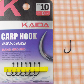 Крючки Kaida BC02 (Carp), #10, На карася, карпа ⏩ Профессиональные консультации. ✈️ Оперативная доставка в любой регион. ✔️ Низкие цены. ➡️ Вы останетесь довольны! ✌️ Заказать:☎️ +375 29 662 27 73
