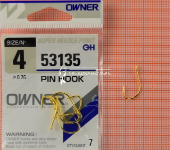 Крючки Owner 53135 (Pin Hook), #4, Для фидера ⏩ Профессиональные консультации. ✈️ Оперативная доставка в любой регион. ✔️ Низкие цены. ➡️ Вы останетесь довольны! ✌️ Заказать:☎️ +375 29 662 27 73
