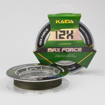 Поводковый материал Kaida, Max Force 12X, 20 м, 0.70 мм, Green  ➡️ лови с профессионалами магазина накрючке.бел. ✔️ Низкие цены. ⏬ Оперативная доставка в любой регион.✈️ Вы останетесь довольны! ✌️ Заказать:☎️ +375 29 662 27 73