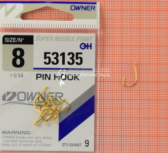 Крючки Owner 53135 (Pin Hook), #8, Для фидера ⏩ Профессиональные консультации. ✈️ Оперативная доставка в любой регион. ✔️ Низкие цены. ➡️ Вы останетесь довольны! ✌️ Заказать:☎️ +375 29 662 27 73
