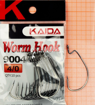 Крючки Офсетный Kaida Worm hook (BS9004), #4/0 ⏩ Профессиональные консультации. ✈️ Оперативная доставка в любой регион. ✔️ Низкие цены. ➡️ Вы останетесь довольны! ✌️ Заказать:☎️ +375 29 662 27 73
