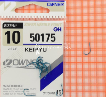 Крючки Owner 50175 (Keiryu), #10, Для язя, головля ⏩ Профессиональные консультации. ✈️ Оперативная доставка в любой регион. ✔️ Низкие цены. ➡️ Вы останетесь довольны! ✌️ Заказать:☎️ +375 29 662 27 73
