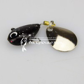 Тейл-спиннер (разборный) Dead Perch, 14г, 2 (Черный с блесткой) на щуку окуня судака в Беларуси