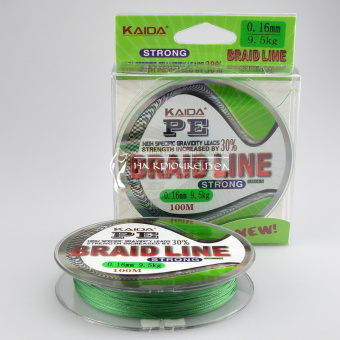 Плетеный шнур Kaida Braid Line PE Strong 0.16мм 100м.⏩ Профессиональные консультации. ✈️ Оперативная доставка в любой регион. ☎️ +375 29 662 27 73
