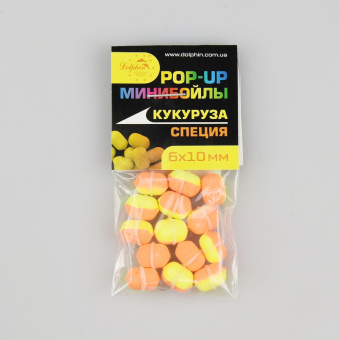 Минибойлы плавающие Dolphin, POP-UP, 6*10, Кукуруза-Специи ⏩ Профессиональные консультации. ✈️ Оперативная доставка в любой регион. ✔️ Низкие цены. ➡️ Вы останетесь довольны! ✌️ Заказать:☎️ +375 29 662 27 73