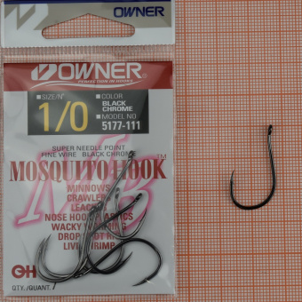 Крючки На живца Owner 5177 (Mosquito Hook), #1/0 ⏩ Профессиональные консультации. ✈️ Оперативная доставка в любой регион. ✔️ Низкие цены. ➡️ Вы останетесь довольны! ✌️ Заказать:☎️ +375 29 662 27 73
