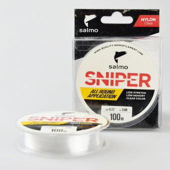 Леска SALMO Sniper 0.22 мм, 100 м. ⏩ Профессиональные консультации. ✈️ Оперативная доставка в любой регион. ☎️ +375 29 662 27 73