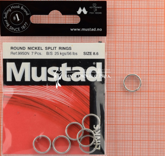 Заводное кольцо Mustad, Round, 8.6 ⏩ Профессиональные консультации. ✈️ Оперативная доставка в любой регион. ✔️ Низкие цены. ➡️ Вы останетесь довольны! ✌️ Заказать:☎️ +375 29 662 27 73