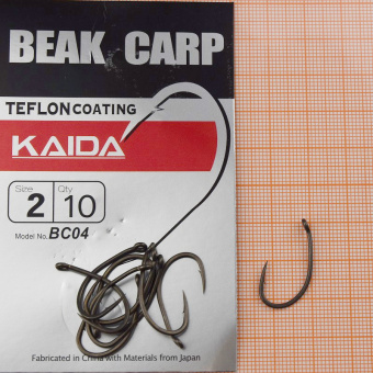 Крючки Kaida BC04 (Beak Carp), #2, На карася, карпа ⏩ Профессиональные консультации. ✈️ Оперативная доставка в любой регион. ✔️ Низкие цены. ➡️ Вы останетесь довольны! ✌️ Заказать:☎️ +375 29 662 27 73
