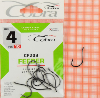 Крючки Cobra CF203 (Feeder Specialist) CF203-004 ⏩ профессиональные консультации. ✈️ Оперативная доставка в любой регион. ☎️ +375 29 662 27 73
