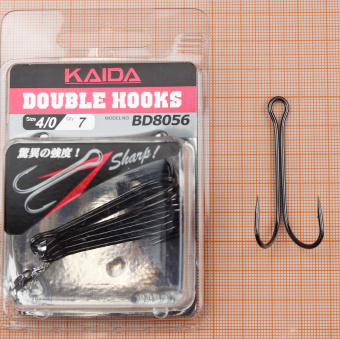 Крючки Не спаянный Kaida Double hook, BD8056-4/0 ⏩ Профессиональные консультации. ✈️ Оперативная доставка в любой регион. ✔️ Низкие цены. ➡️ Вы останетесь довольны! ✌️ Заказать:☎️ +375 29 662 27 73