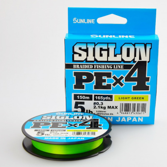 Плетенка Sunline Siglon PE X4 0.3 PE 150 м Light Green. ⏩ Профессиональные консультации. ✈️ Оперативная доставка в любой регион.