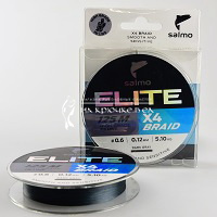Плетеный шнур SALMO Elite X4 PE, 0.12мм, 0.6, 125м. ⏩ Профессиональные консультации. ✈️ Оперативная доставка в любой регион. ☎️ +375 29 662 27 73
