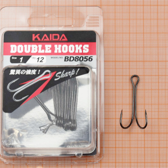 Крючки Не спаянный Kaida Double hook, BD8056-01 ⏩ Профессиональные консультации. ✈️ Оперативная доставка в любой регион. ✔️ Низкие цены. ➡️ Вы останетесь довольны! ✌️ Заказать:☎️ +375 29 662 27 73