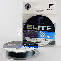 Плетеный шнур SALMO Elite X4 PE, 0.10мм, 0.4, 125м. ⏩ Профессиональные консультации. ✈️ Оперативная доставка в любой регион. ☎️ +375 29 662 27 73
