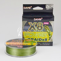 Шнур 8-ми жильный DAYO Power Braid X8, Зелёный, 628313-14 ⏩ Профессиональные консультации. ✈️ Оперативная доставка в любой регион. ✔️ Низкие цены. ➡️ Вы останетесь довольны! ✌️ Заказать:☎️ +375 29 662 27 73