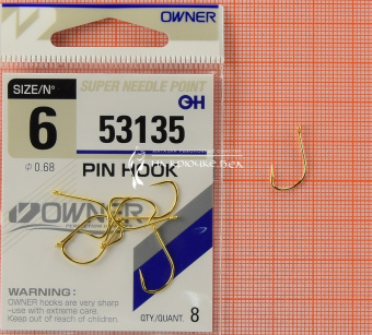 Крючки Owner 53135 (Pin Hook), #6, Для фидера ⏩ Профессиональные консультации. ✈️ Оперативная доставка в любой регион. ✔️ Низкие цены. ➡️ Вы останетесь довольны! ✌️ Заказать:☎️ +375 29 662 27 73
