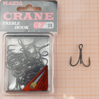 Крючки-тройники Kaida Crane Treble Hook Teflon (H332), #2 ⏩ Профессиональные консультации. ✈️ Оперативная доставка в любой регион. ✔️ Низкие цены. ➡️ Вы останетесь довольны! ✌️ Заказать:☎️ +375 29 662 27 73