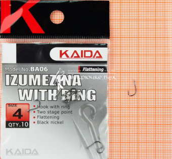Крючки Kaida BA06 (Izumezina), #4, Для фидера ⏩ Профессиональные консультации. ✈️ Оперативная доставка в любой регион. ✔️ Низкие цены. ➡️ Вы останетесь довольны! ✌️ Заказать:☎️ +375 29 662 27 73
