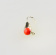 Мормышка Капля с ухом Д-3.0 Никель красная точка ⏩ Профессиональные консультации. ✈️ Оперативная доставка в любой регион. ☎️ +375 29 662 27 73