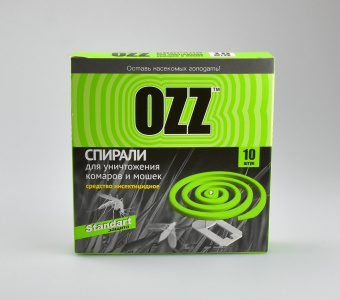 Антикомариные спирали OZZ ⏩ Профессиональные консультации. ✈️ Оперативная доставка в любой регион. ✔️ Низкие цены. ➡️ Вы останетесь довольны! ✌️ Заказать:☎️ +375 29 662 27 73