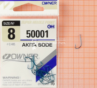 Крючки Owner 50001 (Akita Sode), #8, На плотву леща ⏩ Профессиональные консультации. ✈️ Оперативная доставка в любой регион. ✔️ Низкие цены. ➡️ Вы останетесь довольны! ✌️ Заказать:☎️ +375 29 662 27 73
